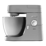 Taghareed Kenwood Chef XL KVL4220S stand mixer in grey, 1200W with 6.7L stainless steel bowl.