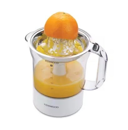 Taghareed Kenwood JE290 1L 40W electric citrus juicer with stainless steel filter and clear pitcher.