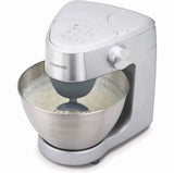 Taghareed silver Kenwood Prospero+ stand mixer with 4.3L stainless steel bowl, 1000W motor, and whisk attachment.