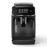 Taghareed Philips 2200 Series fully automatic espresso machine with touch display, brews 2 drinks, and has a classic milk frother.
