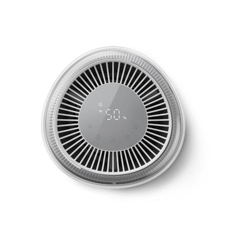 Taghareed Philips Air Humidifier 5000 Series HU5710/00, white and grey, with digital display showing 50% humidity.
