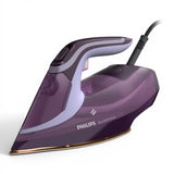 Taghareed Philips Azur 8000 Series steam iron in purple with OptimalTEMP technology and SteamGlide Elite soleplate.