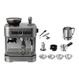 Taghareed Philips Barista Brew semi-automatic espresso machine with built-in grinder and stainless steel portafilter.