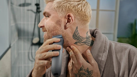 Taghareed Philips Beard Trimmer Series 3000 BT3617/15 with Lift & Trim technology, 20 length settings, stainless steel blades, and USB-A charging.