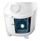 Taghareed Philips 3000 Series white blender with ProBlend technology and 450W motor, featuring a speed dial and ice-crushing capability.