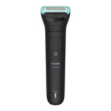 Taghareed Philips Body Groomer 5000 Series BG5475/15 black electric trimmer with blue accents, wet & dry use.