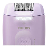 Taghareed Philips Epilator Series 4000 BRE257/00, lavender, with Opti-Light LED and 2 speed settings for efficient hair removal.