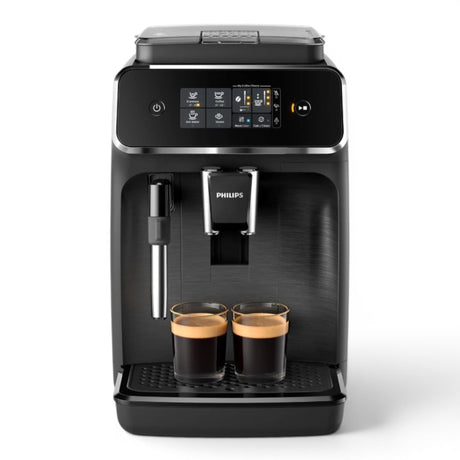 Taghareed Philips 2200 Series fully automatic espresso machine with touch display, makes 2 drinks, black