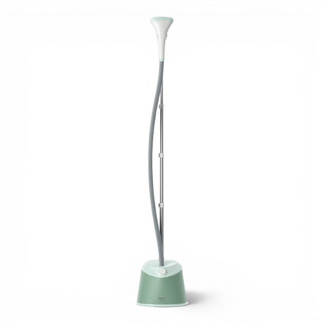 Taghareed Philips 1000 Series garment steamer STE1010/76, mint green, with adjustable stand and integrated hanger.