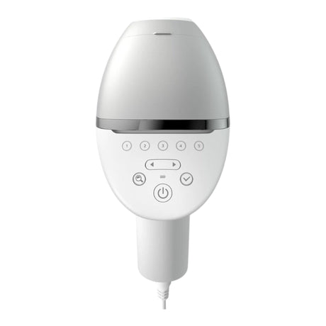 Taghareed Philips Lumea IPL 8000 Series BRI940/00 hair removal device with 5 power levels and SenseIQ technology.