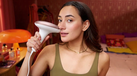 Taghareed Philips Lumea Advanced IPL 7000 Series BRI921/60 hair removal device with skin tone sensor and 5 energy levels.