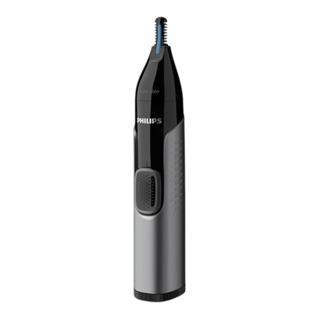 Taghareed Philips Nose Trimmer Series 3000 NT3650/16, black and silver, with PrecisionTrim technology and Protective Guard system. Washable.
