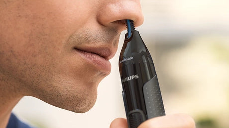Taghareed Philips Nose Trimmer Series 3000 NT3650/16, black, washable, with PrecisionTrim and Protective Guard technology.