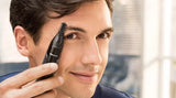 Taghareed Philips Nose Trimmer Series 3000 NT3650/16, black, washable, with PrecisionTrim and Protective Guard technology for nose, ear, and eyebrow grooming.