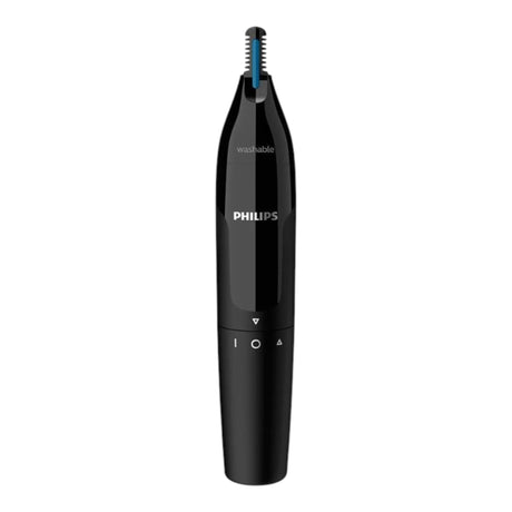 Taghareed Philips Series 1000 black nose and ear trimmer with PrecisionTrim technology and Protective Guard. Washable.