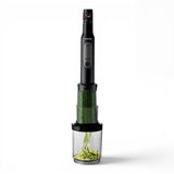 Taghareed Philips Viva Collection ProMix hand blender with spiralizer attachment making zucchini noodles.