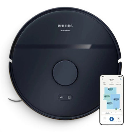 Taghareed Philips 2000 Series Robot Vacuum Cleaner with LDS Laser Navigation, 6000Pa suction, and Vacuum + Mop function.