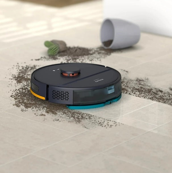 Taghareed Philips 2000 Series Robot Vacuum Cleaner XU2000/15 with vacuum and mop function on tiled floor