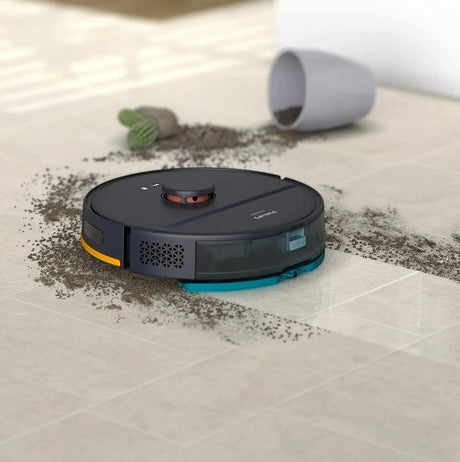 Taghareed Philips 2000 Series Robot Vacuum Cleaner XU2000/15 with vacuum and mop function on tiled floor