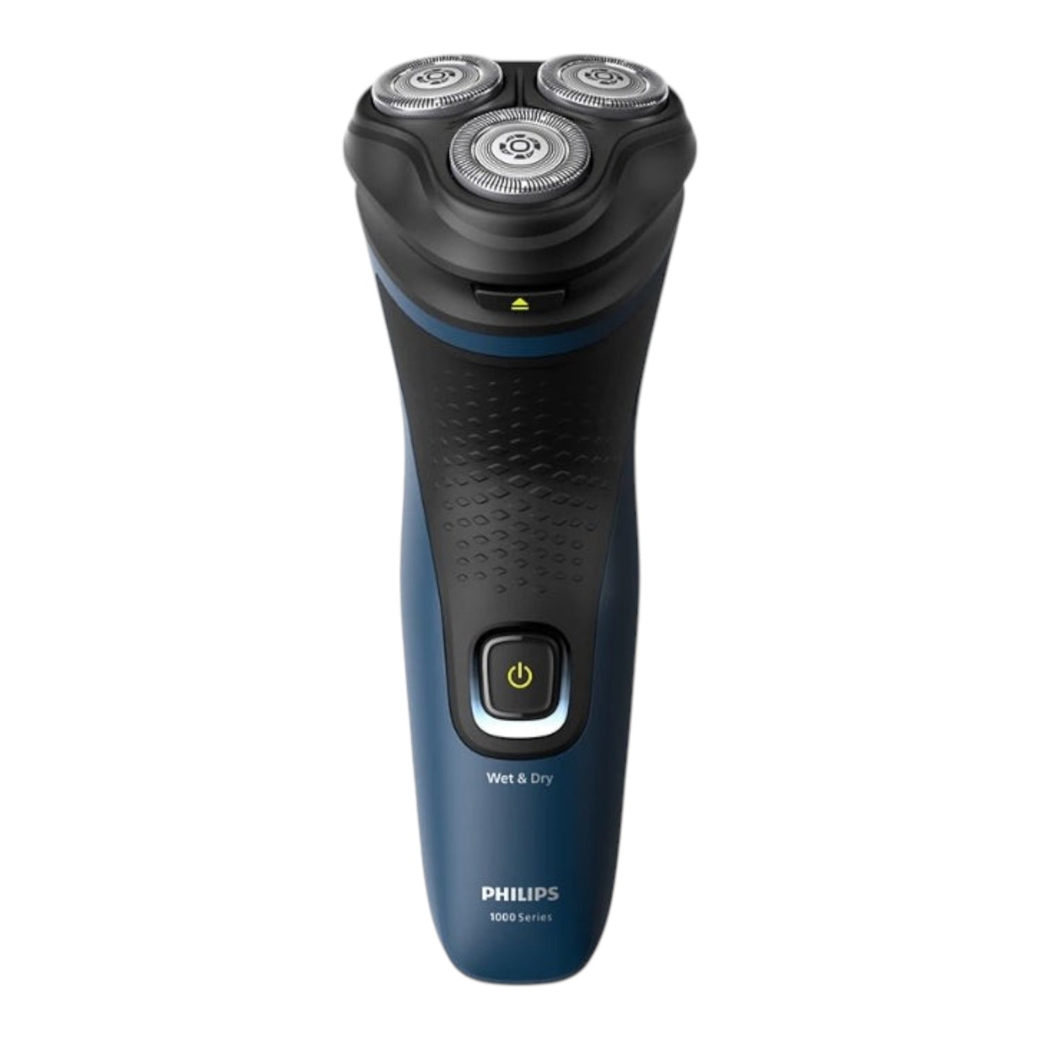 Taghareed Philips Series 1000 S1151/00 electric shaver, blue and black, with 3D floating heads and Wet & Dry functionality.
