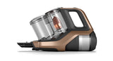 Taghareed Philips SpeedPro Max stick vacuum cleaner in bronze and black with a clear dustbin and digital display.