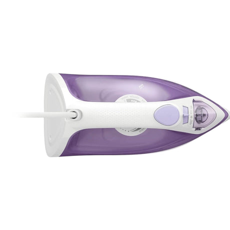 Taghareed Philips 1000 Series DST1020/36 steam iron in purple and white with Non-Stick soleplate and 250ml water tank.
