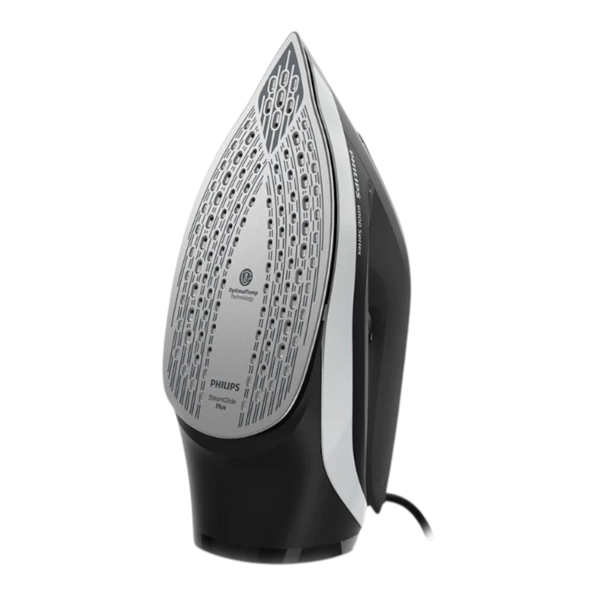 Taghareed Philips 6000 Series steam iron with SteamGlide Plus soleplate, 2600W, black and silver