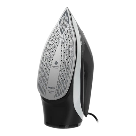 Taghareed Philips 6000 Series steam iron with SteamGlide Plus soleplate, 2600W, black and silver