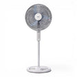 Taghareed Sona 18" white stand fan with a stable base and adjustable height for everyday cooling in homes or offices.